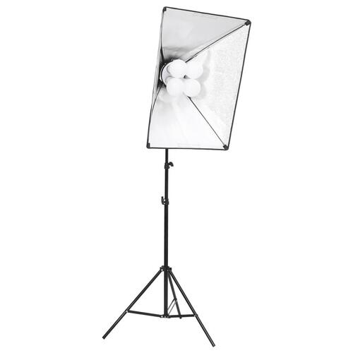 Belysningssæt med softboxes til fotostudie