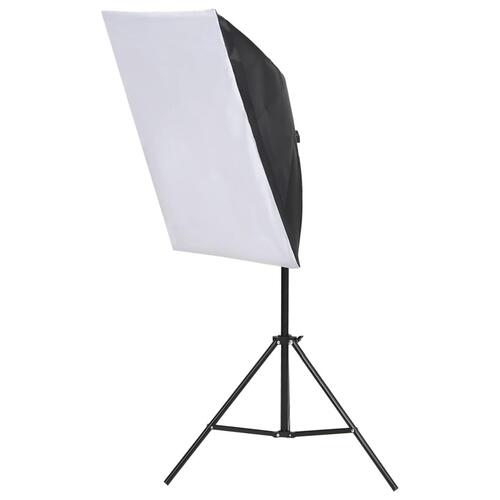 Belysningssæt med softboxes til fotostudie