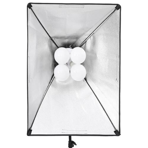 Belysningssæt med softboxes til fotostudie