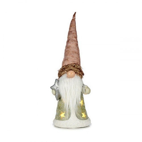 Julefigur Krist+ trold med stjerner, grå/pink - 18,8 × 54 × 21 cm