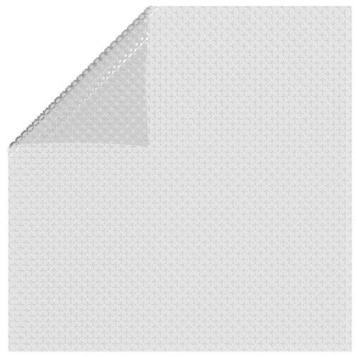Flydende solopvarmet poolovertræk 1200x600 cm PE grå
