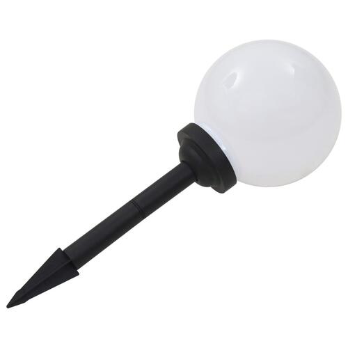 LED-solcellelamper 3 stk. 20 cm rund RGB-farver