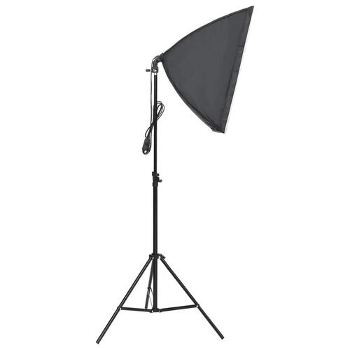 Fotolamper med baggrunde og softboxes
