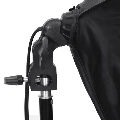 Fotolamper med baggrunde og softboxes