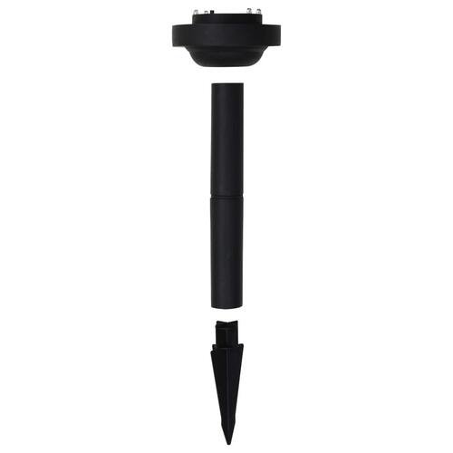 LED-solcellelamper 2 stk. 30 cm rund RGB-farver
