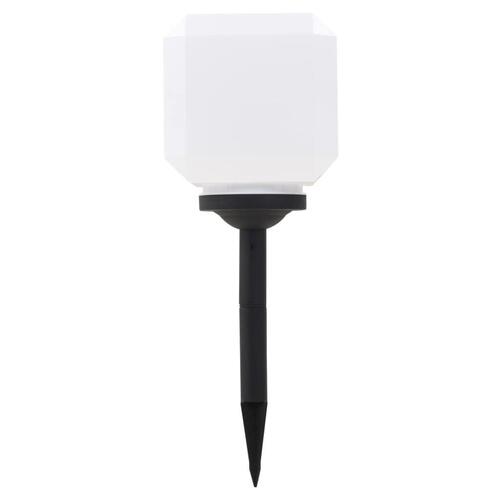 Udendørs solcellelamper 3 stk. LED kubeform 20 cm RGB