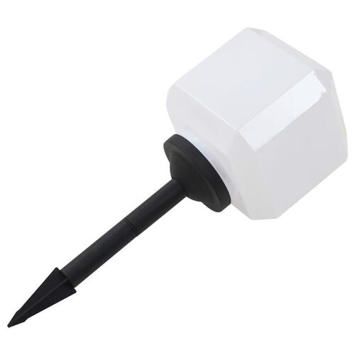 Udendørs solcellelamper 3 stk. LED kubeform 20 cm RGB