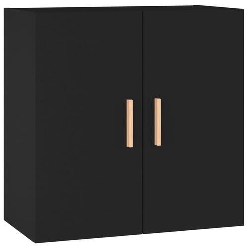 Vægskab 60x30x60 cm konstrueret træ sort