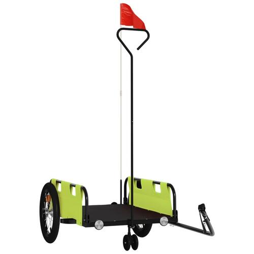 Cykeltrailer oxfordstof og jern grøn