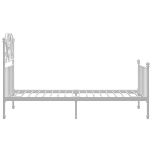 Sengestel i metal 90x200 cm - hvid sengeramme