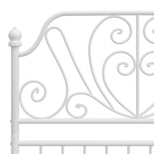 Sengestel i metal 90x200 cm - hvid sengeramme