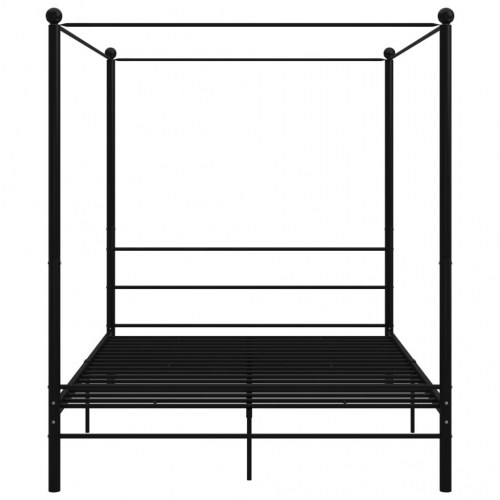 Sengestel til himmelseng 160x200 cm metal sort