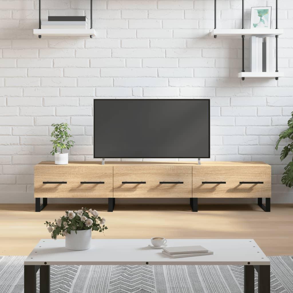 Tv Bord 150x36x30 Cm Konstrueret Træ Sonoma Eg