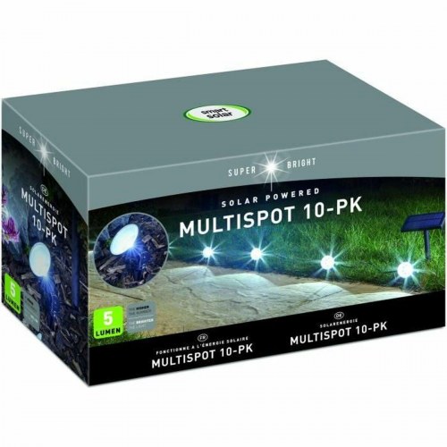 Solcelle LED guirlande Garland Multispot 10-pak, 5 lm, sort