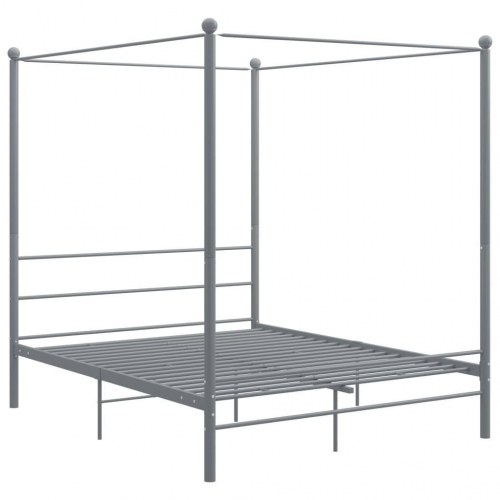 Himmelseng - sengestel i metal 160×200 cm, grå