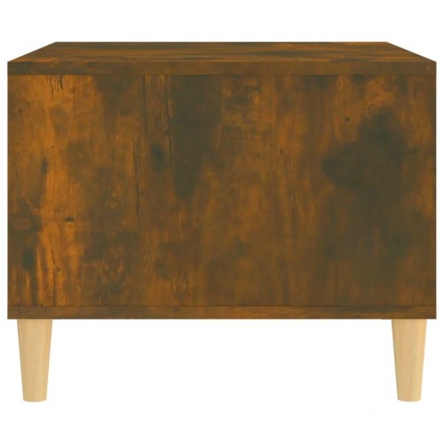 Sofabord 60x50x40 cm konstrueret træ røget egetræsfarve