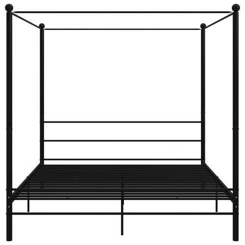 Sengestel til himmelseng 180x200 cm metal sort