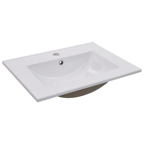 Indbygget håndvask 60,5 x 46,3 x 17,5 cm keramisk hvid