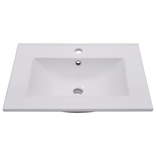 Indbygget håndvask 60,5 x 46,3 x 17,5 cm keramisk hvid