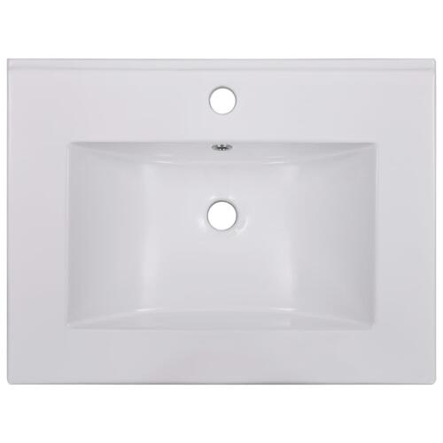 Indbygget håndvask 60,5 x 46,3 x 17,5 cm keramisk hvid