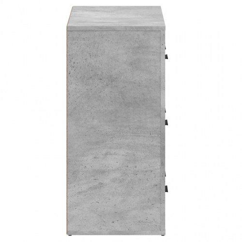 Skænke 2 stk. i konstrueret træ - betongrå, 80 × 33 × 70 cm