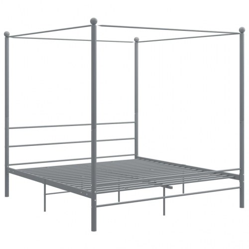 Sengestel til himmelseng 180×200 cm - metal, grå