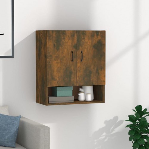 Vægskab 60×31×70 cm i konstrueret træ - røget egetræsfarve