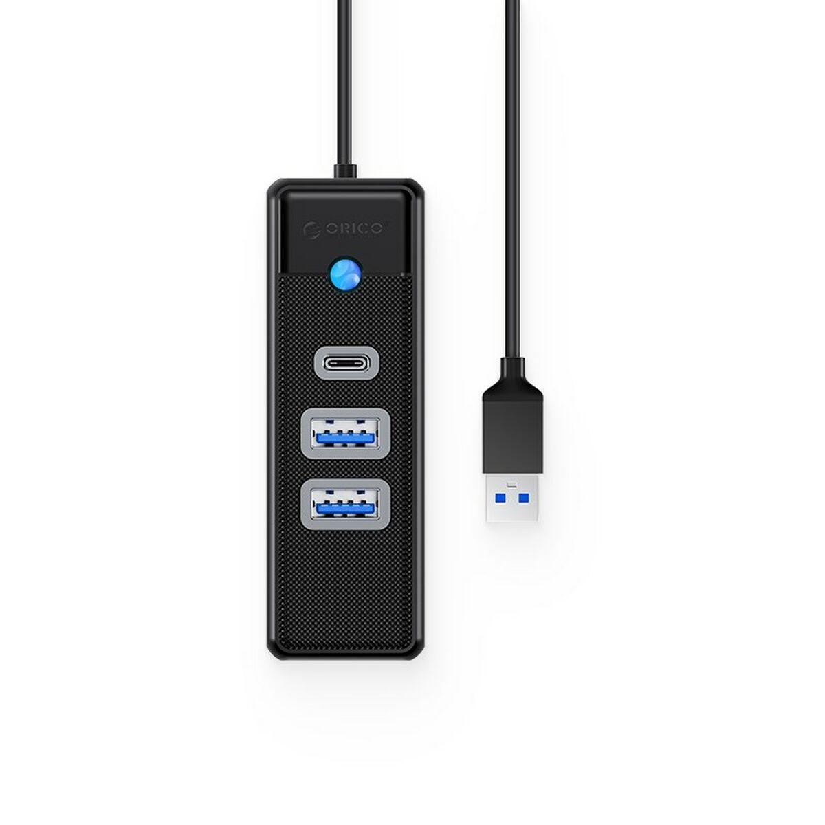 USB Hub Orico PWC2U-U3-015-BK-EP Sort