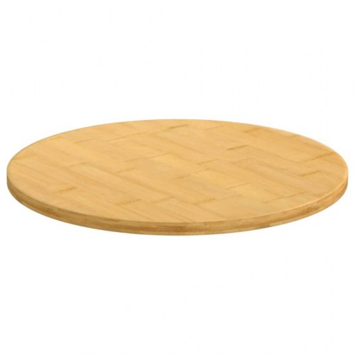 Rund bordplade i bambus Ø30 x 1,5 cm - lakeret