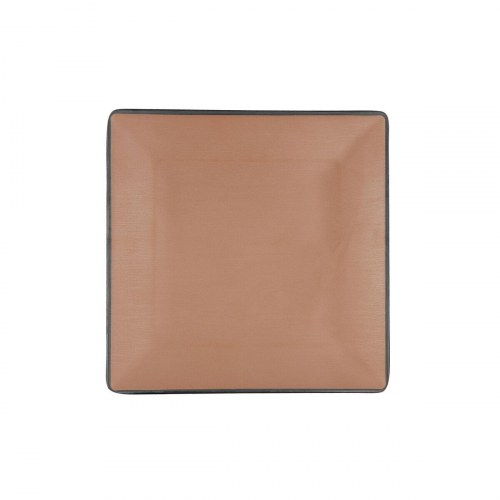Bidasoa Gio flad middagstallerken brun plastik 21,5 × 21,5 cm - 12 stk.