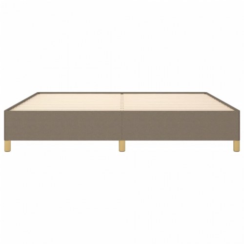 Sengeramme 200 x 200 cm i stof - gråbrun