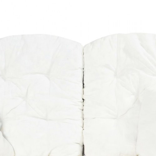 2-personers sofa i rattan - grå