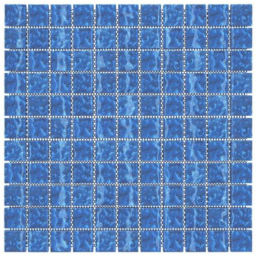 Mosaikfliser 22 stk. 30x30 cm glas blå