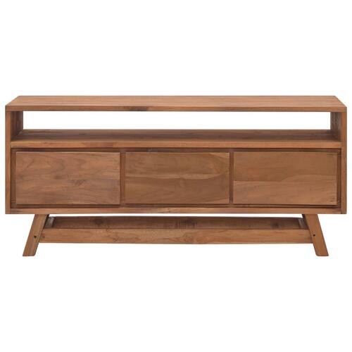 Tv-skab 110x30x50 cm massivt teaktræ