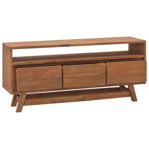 Tv-skab 110x30x50 cm massivt teaktræ