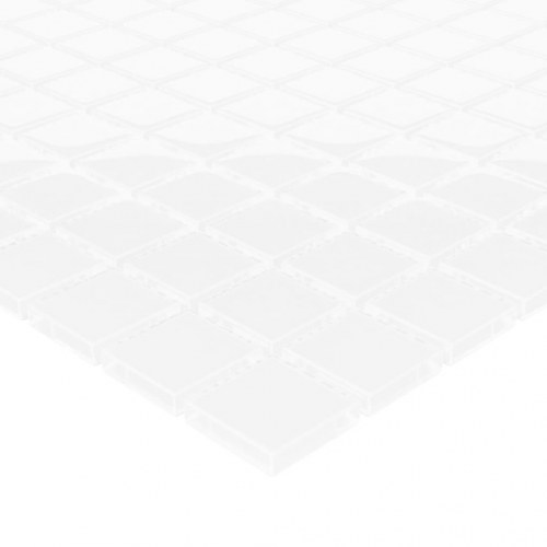 Mosaikfliser 22 stk. 30x30 cm glas hvid
