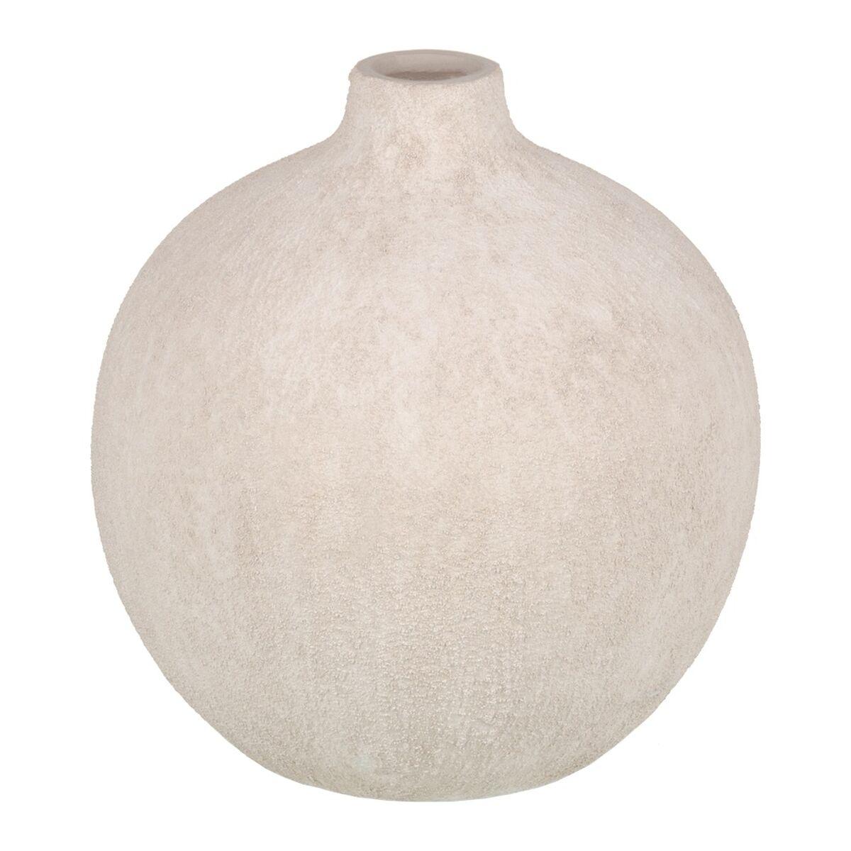Vase Flødefarvet Keramik Sand 22 x 22 x 25 cm