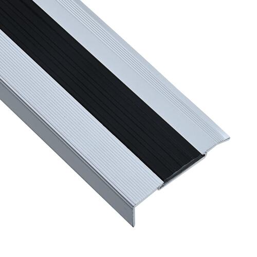 15 stk. trappelister L-facon 134 cm aluminium sølvfarvet