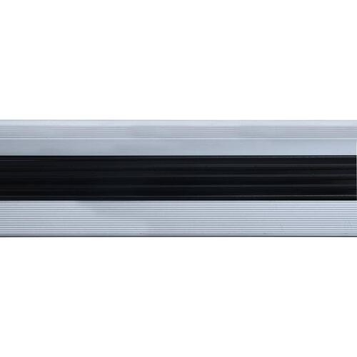 15 stk. trappelister L-facon 134 cm aluminium sølvfarvet