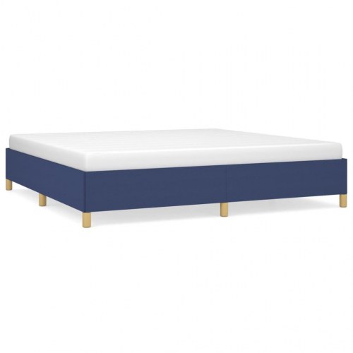 Sengeramme i stof uden madras 200 x 200 cm - blå