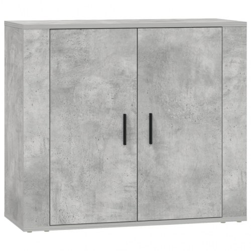 Skænke sæt - 3 stk. i betongrå konstrueret træ, 80×33×70 cm