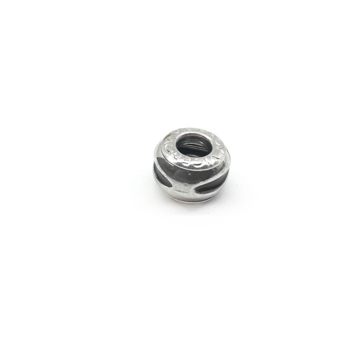 Charm - sølvfarvet perle VMM0151-15, 1 cm
