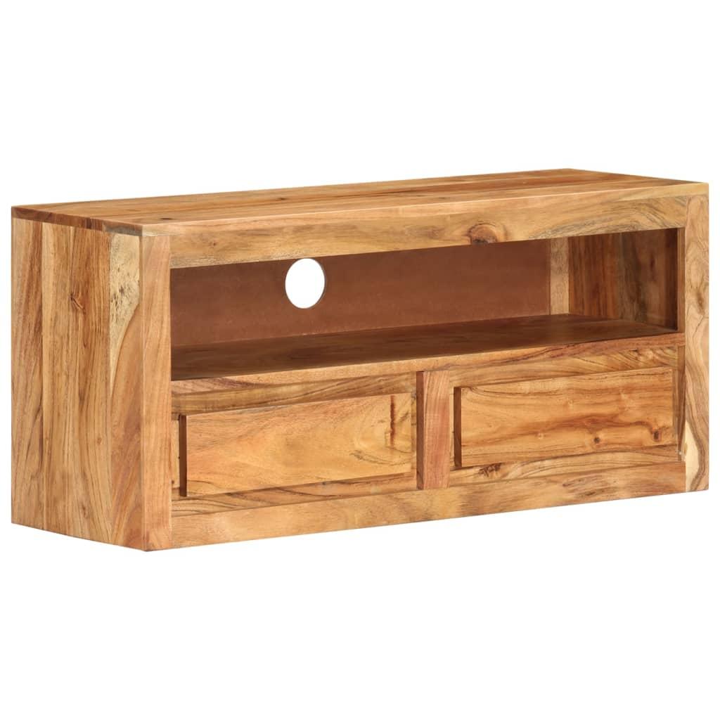 Tv-bord 88x30x40 cm massivt akacietræ