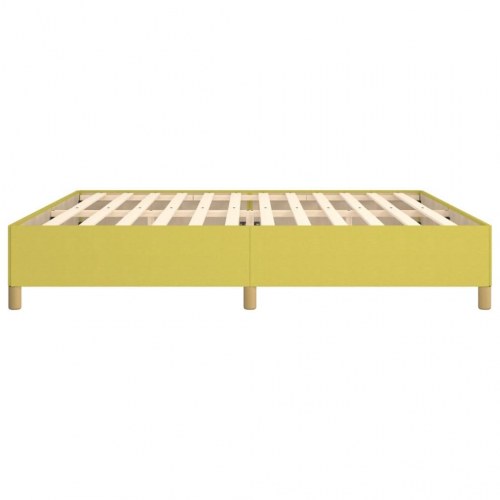 Sengeramme uden madras Grøn 200x200 cm Stof