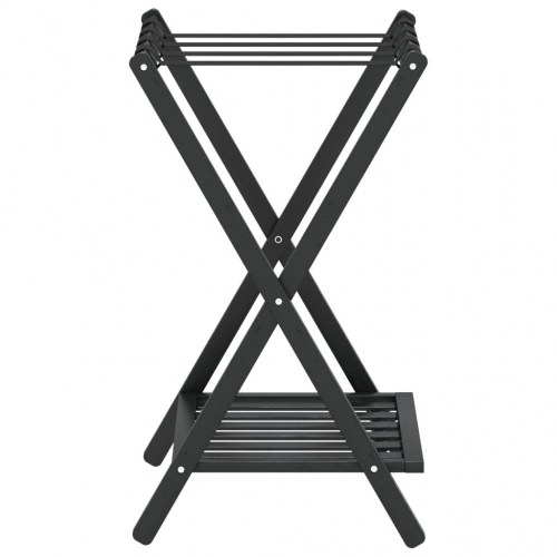 Kuffertbænk 68x38x58 cm bambus sort