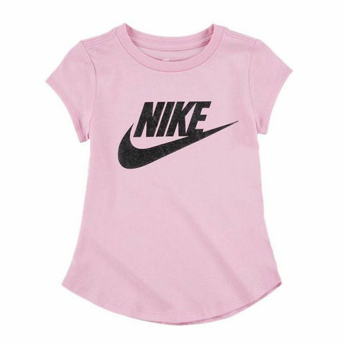 Børne Kortærmet Shirt Nike Futura Pink