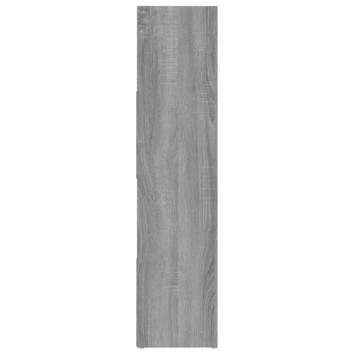 Bogreol/rumdeler 105x24x102 cm grå sonoma-eg