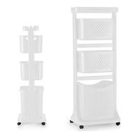 Tøj Trolley Hvid polypropylen (33 x 112 x 42,5 cm)