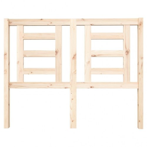 Sengegavl 126 × 4 × 100 cm - massivt fyrretræ, ubehandlet