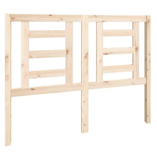 Sengegavl 126 × 4 × 100 cm - massivt fyrretræ, ubehandlet